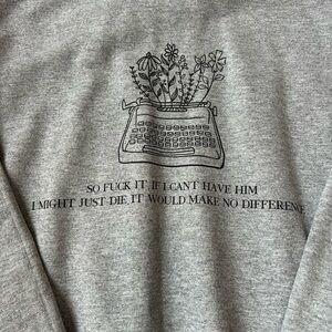 Taylor Swift Down Bad Lyrics Crewneck Sweatshirt